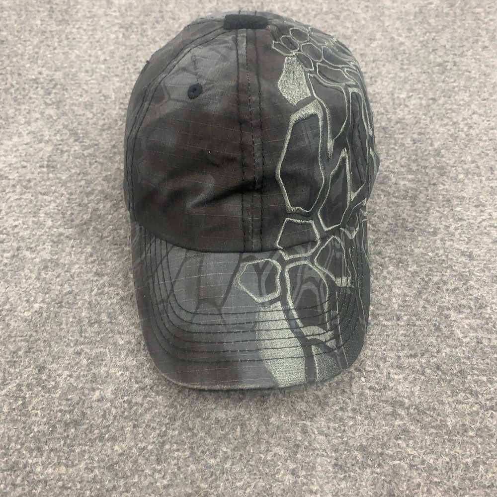 Kryptek Typhon Hat Cap Strap Back One Size Gray Camo Hunting Outdoor Mens
